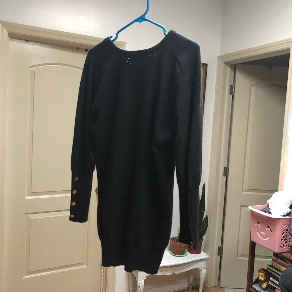Vintage CHANEL sweater dress with gold buttons